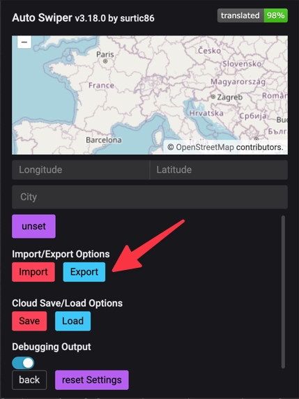 Auto Swiper Options View