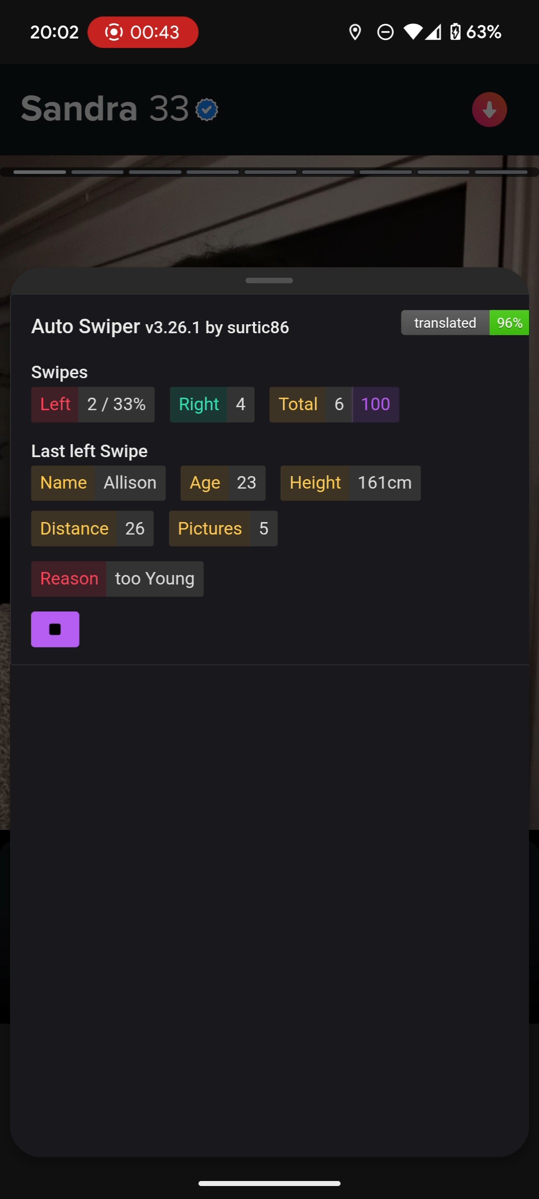 Auto Swiper in Progress